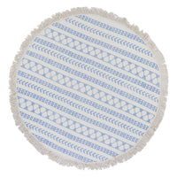 Thumbnail for Slate & Salt - Stripe Block Print Roundie Beach Blanket - 1 COLOR -