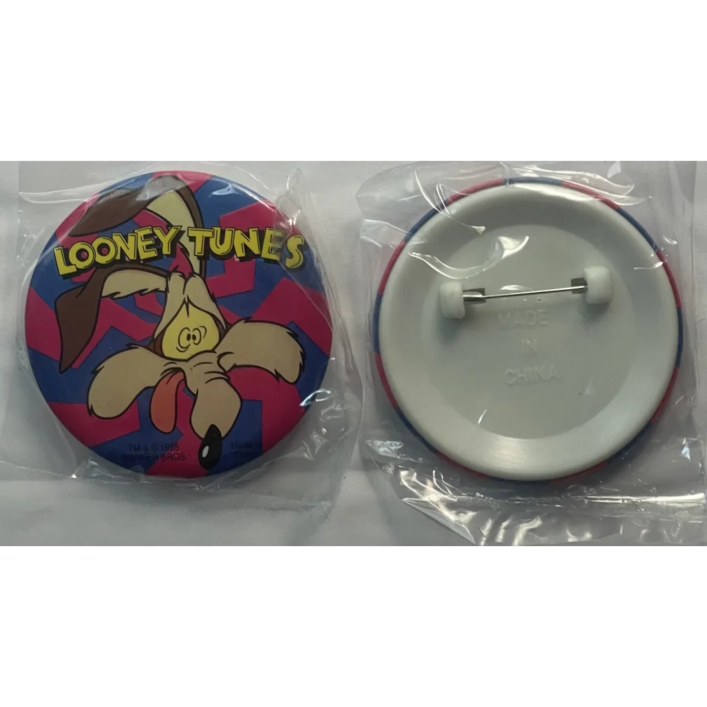 Vintage 1995 Looney Tunes Pin, Wile E. Coyote, Unopened in Package!