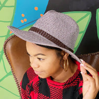 Thumbnail for Ellison & Young -  Braided Panama Fedora - 2 COLORS -