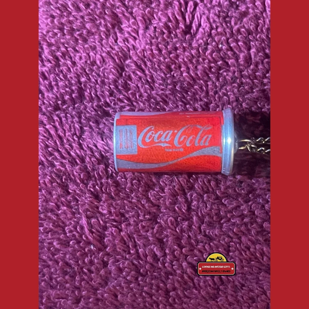 Vintage 1980s Coke Coca-Cola Miniature Mini Can Necklace Highly Detailed!