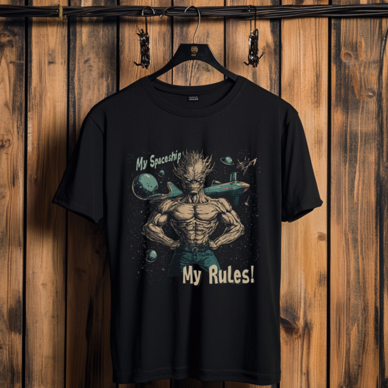 "My Spaceship, My Rules", Alien T-Shirt - 2 COLORS -