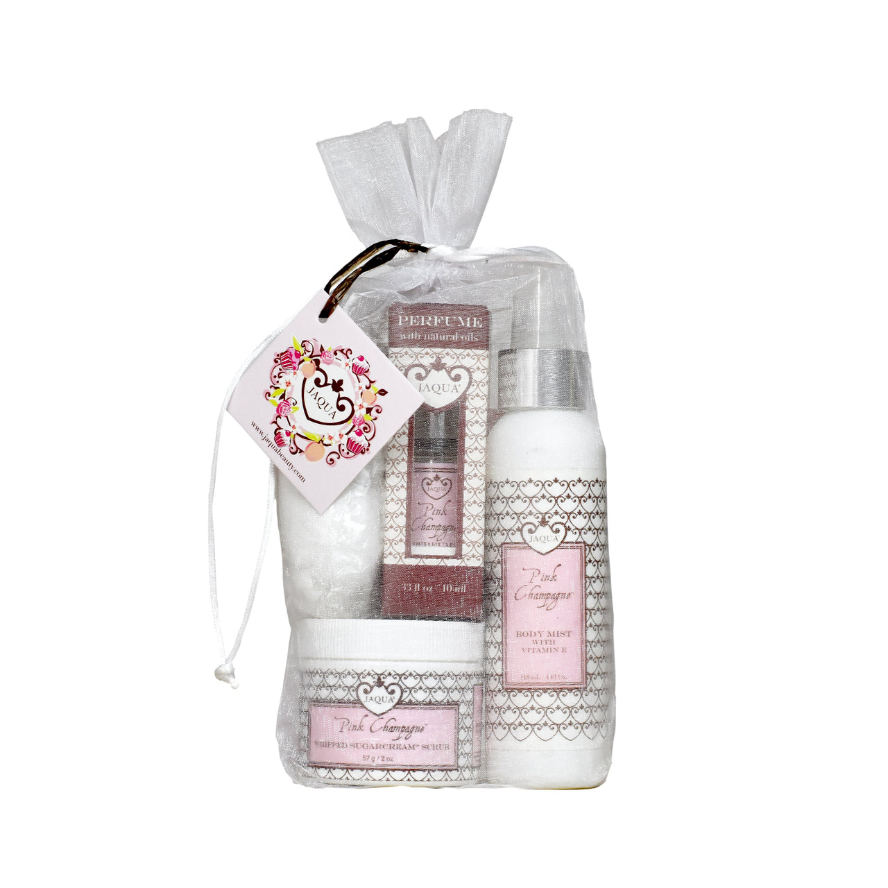 JAQUA - Pink Champagne Essentials Gift Bag Set -