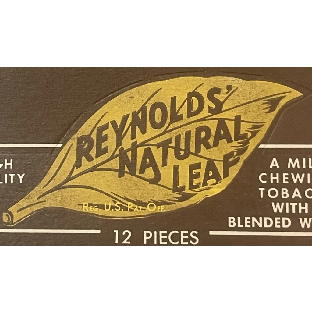 Rare Vintage 1970s Reynolds Natural Leaf 🍃 Tobacco Box, Winston - Salem, NC