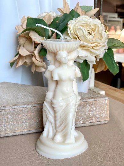 Goddess Trio Sculpture Candle - 3 STYLES - 3 COLORS -