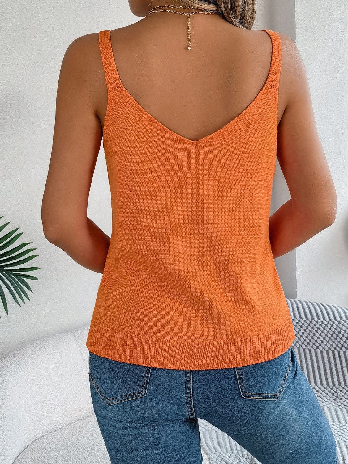 Openwork Scoop Neck Knit Vest - T - 5 COLORS -