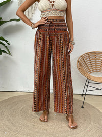 Thumbnail for Printed Wide Leg Pants - Beach or Everday - T - 5 COLORS -