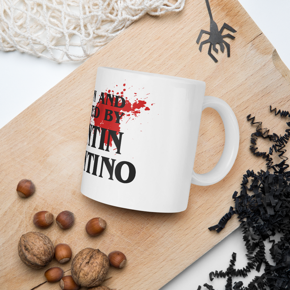 Written and Directed by Quentin Tarantino (Bloodstained) Mug - 2 SIZES - 1 COLOR -