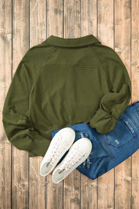 Thumbnail for Half Zip Long Sleeve Sweatshirt - T - 1 COLOR -