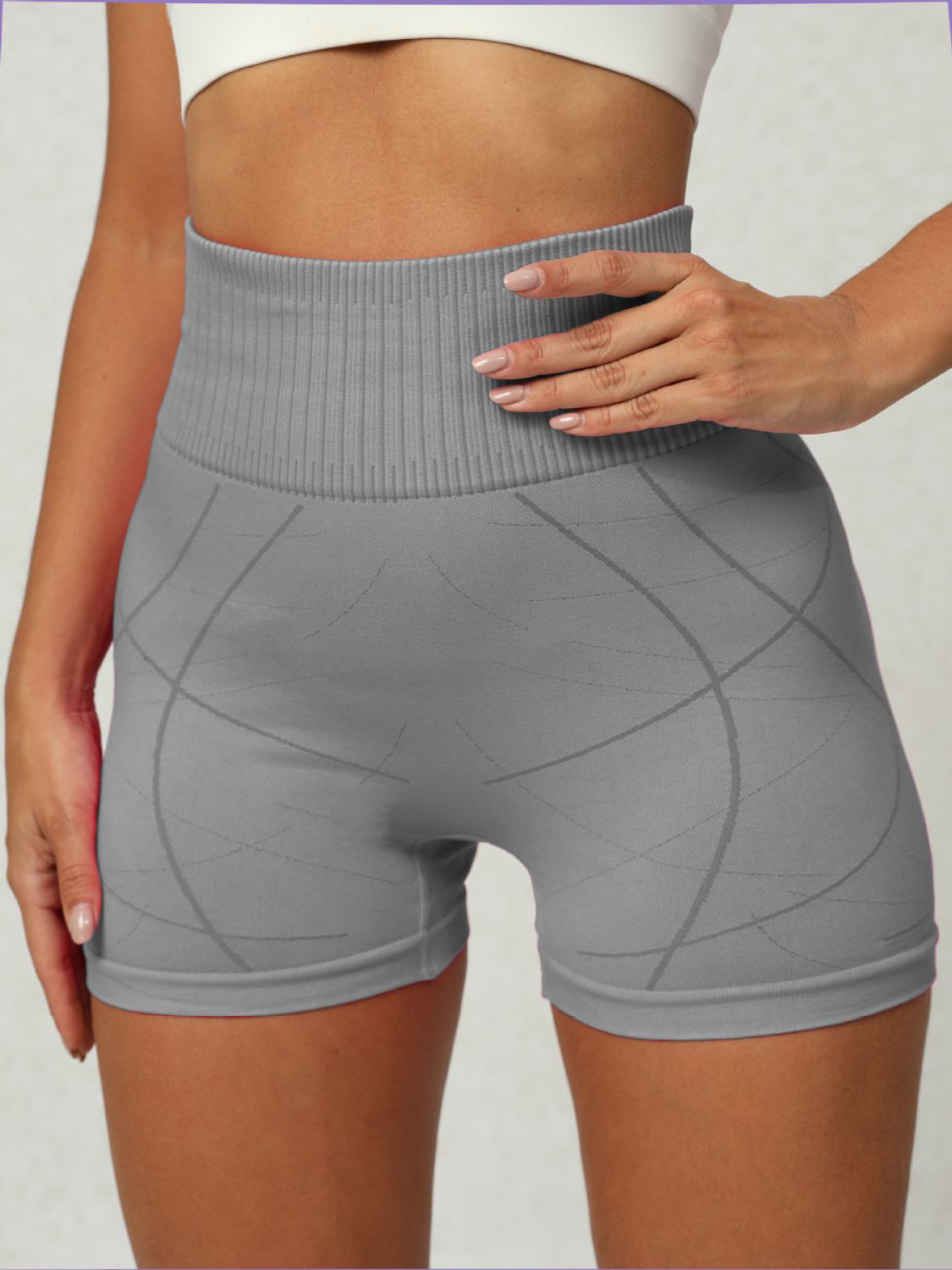 High Waist Active Shorts - 3 SIZES - T - 4 COLORS -