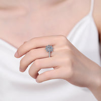 Thumbnail for 1 Carat Moissanite 925 Sterling Silver Ring