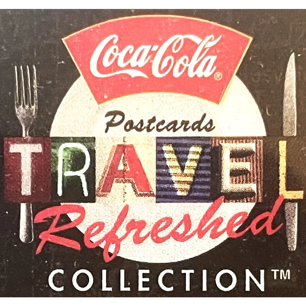 Vintage 1990s Coke Coca Cola Travel Refreshed Unopened Postcard Set Americana!