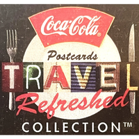 Thumbnail for Vintage 1990s Coke Coca Cola Travel Refreshed Unopened Postcard Set Americana!