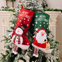 Thumbnail for Printed Christmas Stocking Hanging Dangling legs & feet  - [5-10 DAY DELIVERY] - 21.7