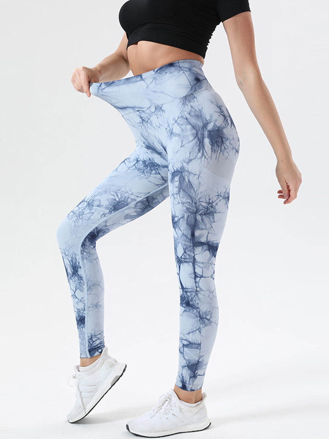 Tie-Dye High Waist Active Leggings - T - 12 COLORS -