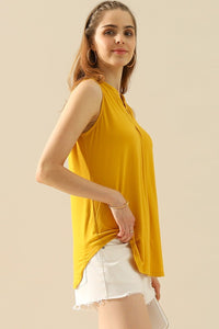 Thumbnail for Ninexis Full Size Notched Sleeveless Top - T - 10 COLORS -