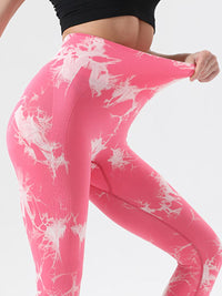 Thumbnail for Tie-Dye High Waist Active Leggings - T - 12 COLORS -