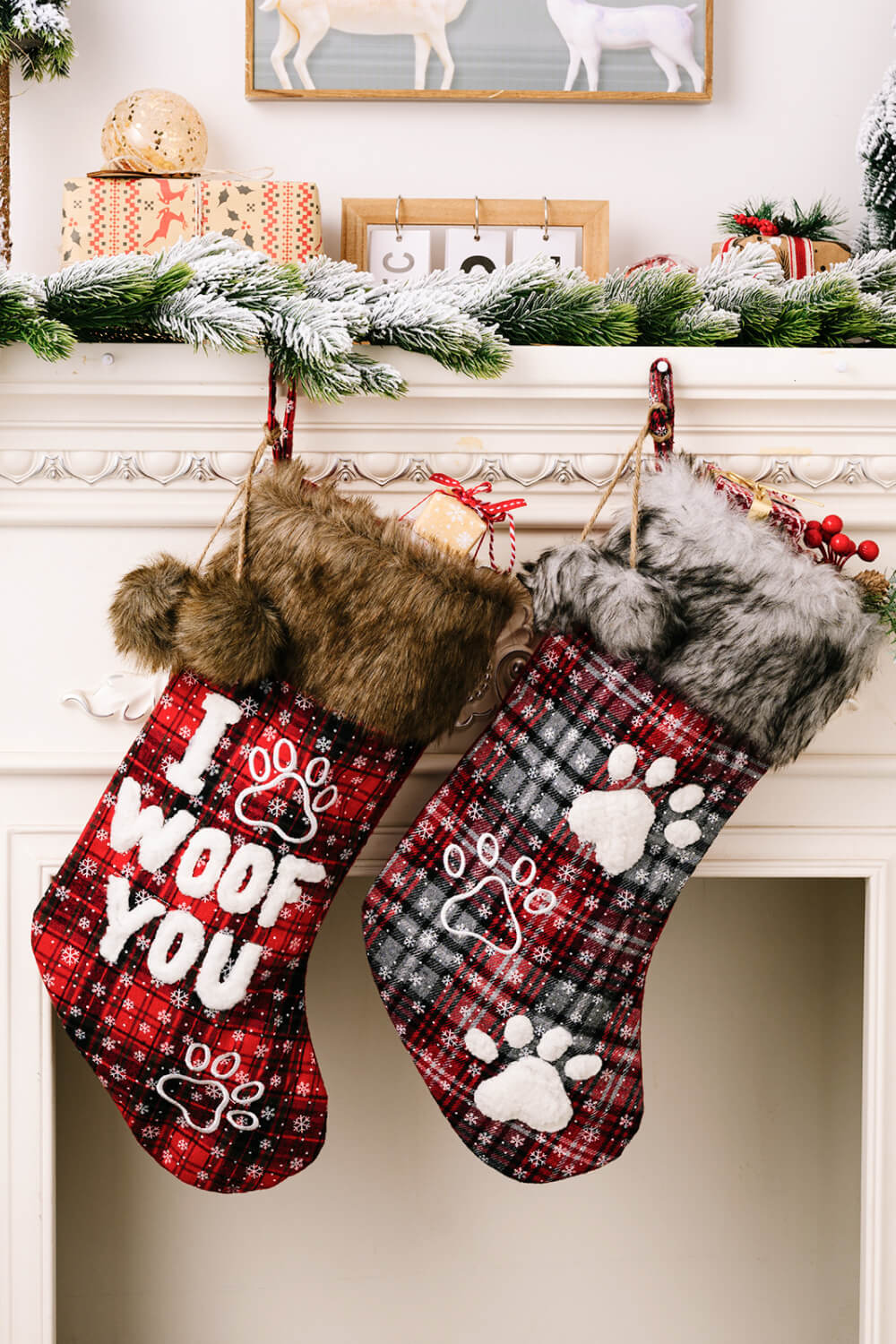 2-Pack Plush Christmas Stockings - 19" - [5-10 DAY DELIVERY] - 2 PCS. - T -