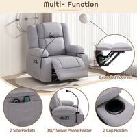 Thumbnail for Power Lift Recliner Chair Electric Recliner for Elderly Recliner Chair With Massage and Heating Functions, Remote, Phone