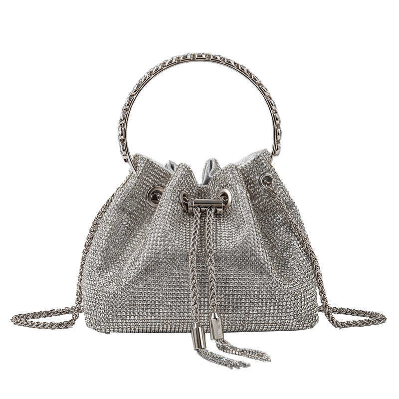 Shomico - Chic Design Mini Bucket Bag Diamond Sling Purse - 3 COLORS -