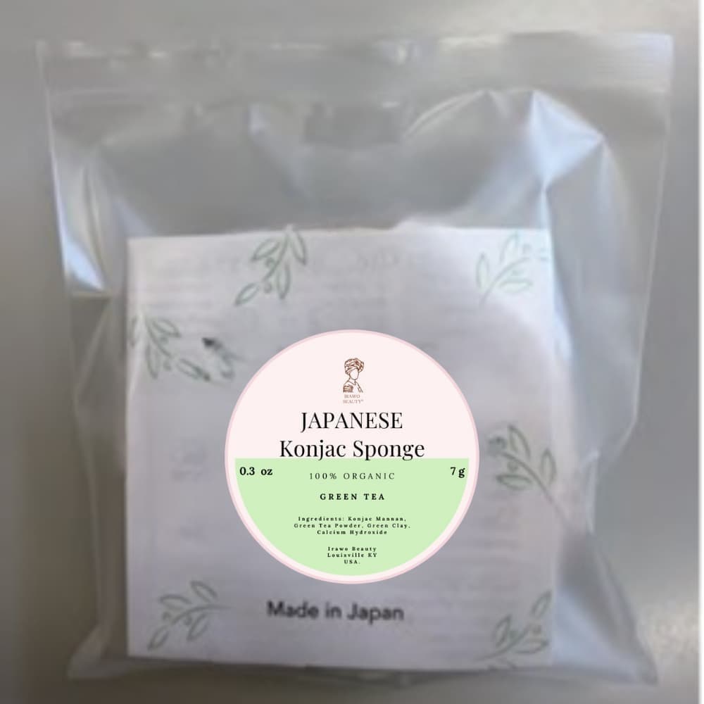 Irawo - Green Tea Konjac Face Sponge -