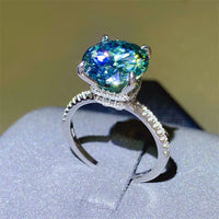 Thumbnail for 5 Carat Moissanite Zircon 925 Sterling Silver Ring