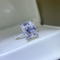 Thumbnail for 5 Carat Moissanite Zircon 925 Sterling Silver Ring