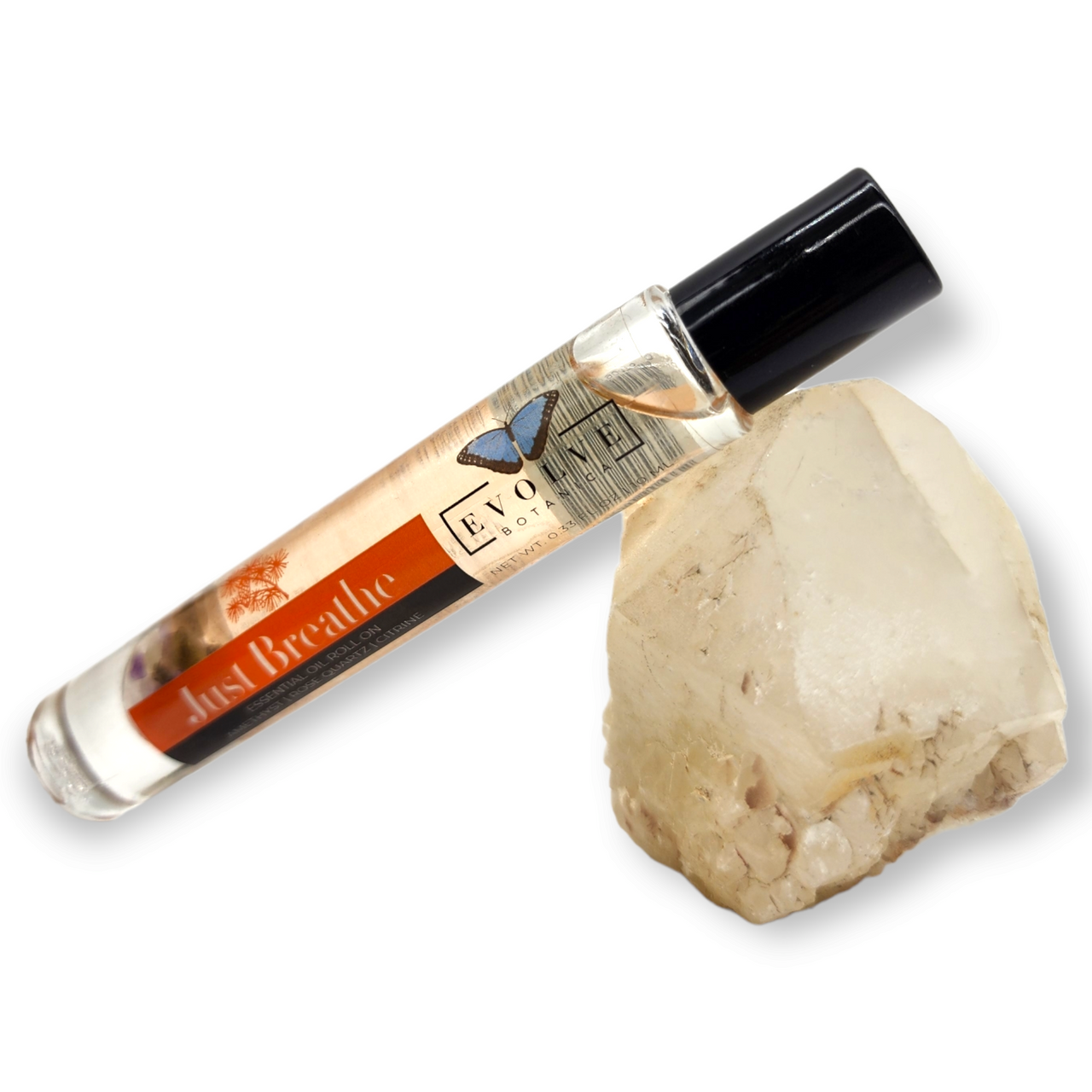 EVOLVE BOTANICA - Gemstone Essential Oil Roll on - Just Breathe -