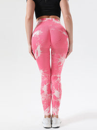 Thumbnail for Tie-Dye High Waist Active Leggings - T - 12 COLORS -