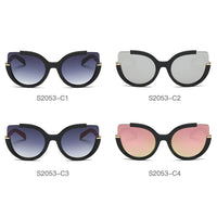 Thumbnail for Cramilo - LENOX | Women Cut Out Round Cat Eye Fashion Style Vogue Sunglasses - 4 COLORS -