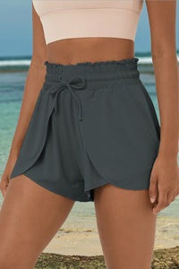 Thumbnail for Drawstring Elastic Waist Swim Shorts - T - 1 COLOR -