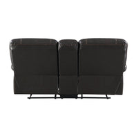 Thumbnail for Recliner Chair Sofa Manual Reclining Home Seating Seats  Movie Theater Chairs With Cup Holders and Storage Box, Brown