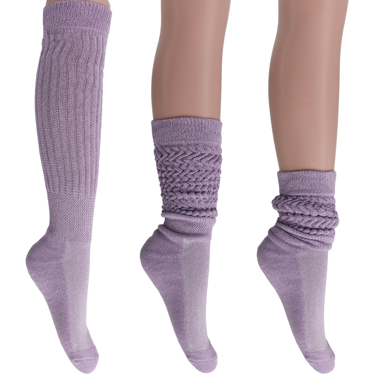 6 Pairs Extra Long Heavy Slouch Socks Shoe Size 5 to 10 - 29 COLORS -