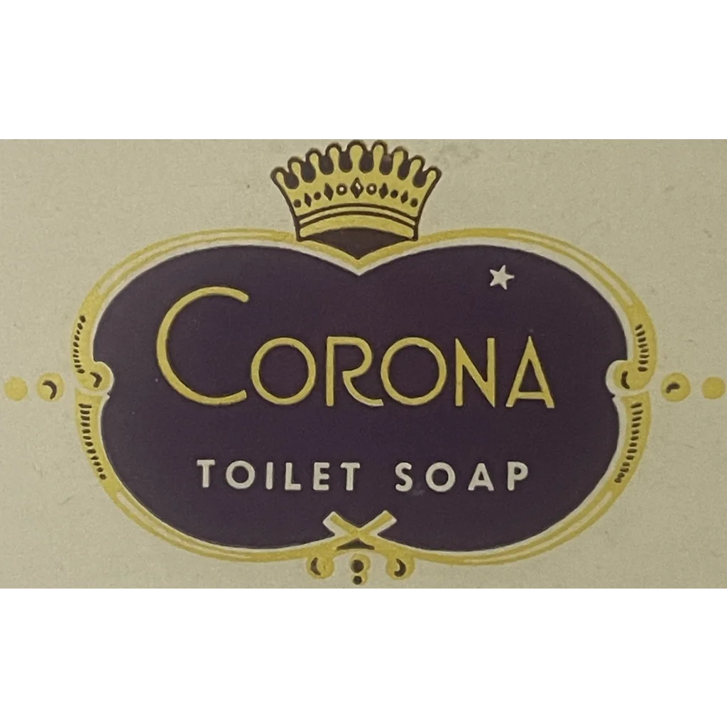 Very Rare 👀Antique Early 1900s Corona Toilet Soap Label, Manhattan, NY, Historic!