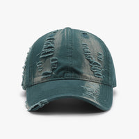 Thumbnail for Distressed Adjustable Cotton Baseball Cap - 10 COLORS -