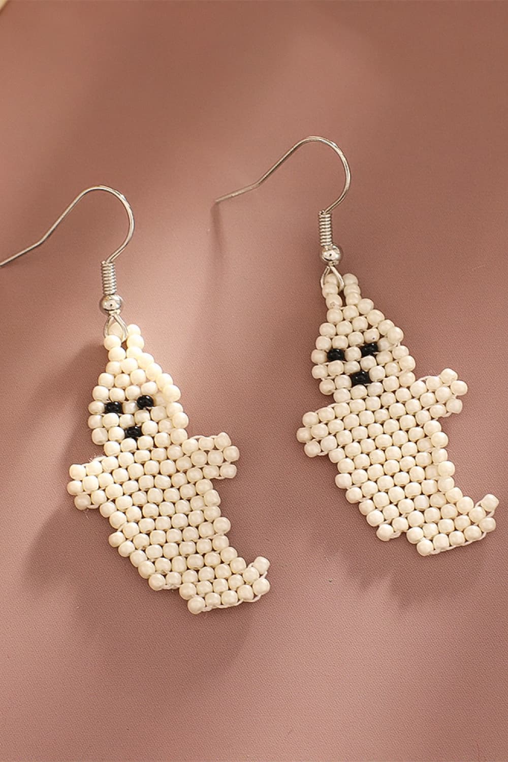 Beaded Dangle Earrings - T - 3 TYPES / COLORS -