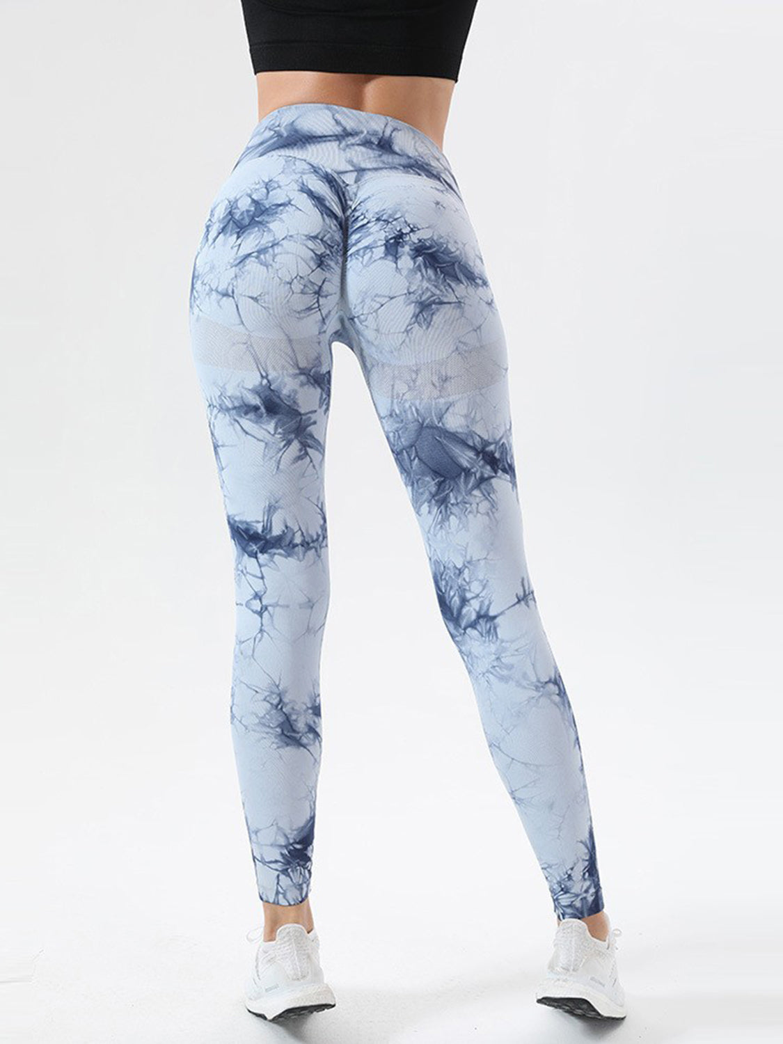 Tie-Dye High Waist Active Leggings - T - 12 COLORS -