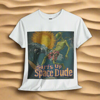 Thumbnail for Surfs Up Space Dude Alien T-Shirt, Surfing Alien Tee - 2 COLORS -