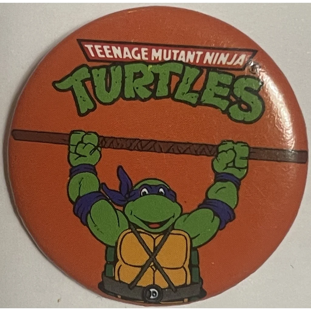 Vintage 1990 Teenage Mutant Ninja Turtles Movie Pin, Donatello, Tmnt