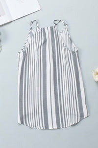 Thumbnail for Striped Surplice Spaghetti Strap Cami - T - 1 COLOR -