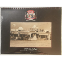 Thumbnail for Vintage 1990s Coke Coca Cola Travel Refreshed Calendar, 1920s - 1940s Americana!