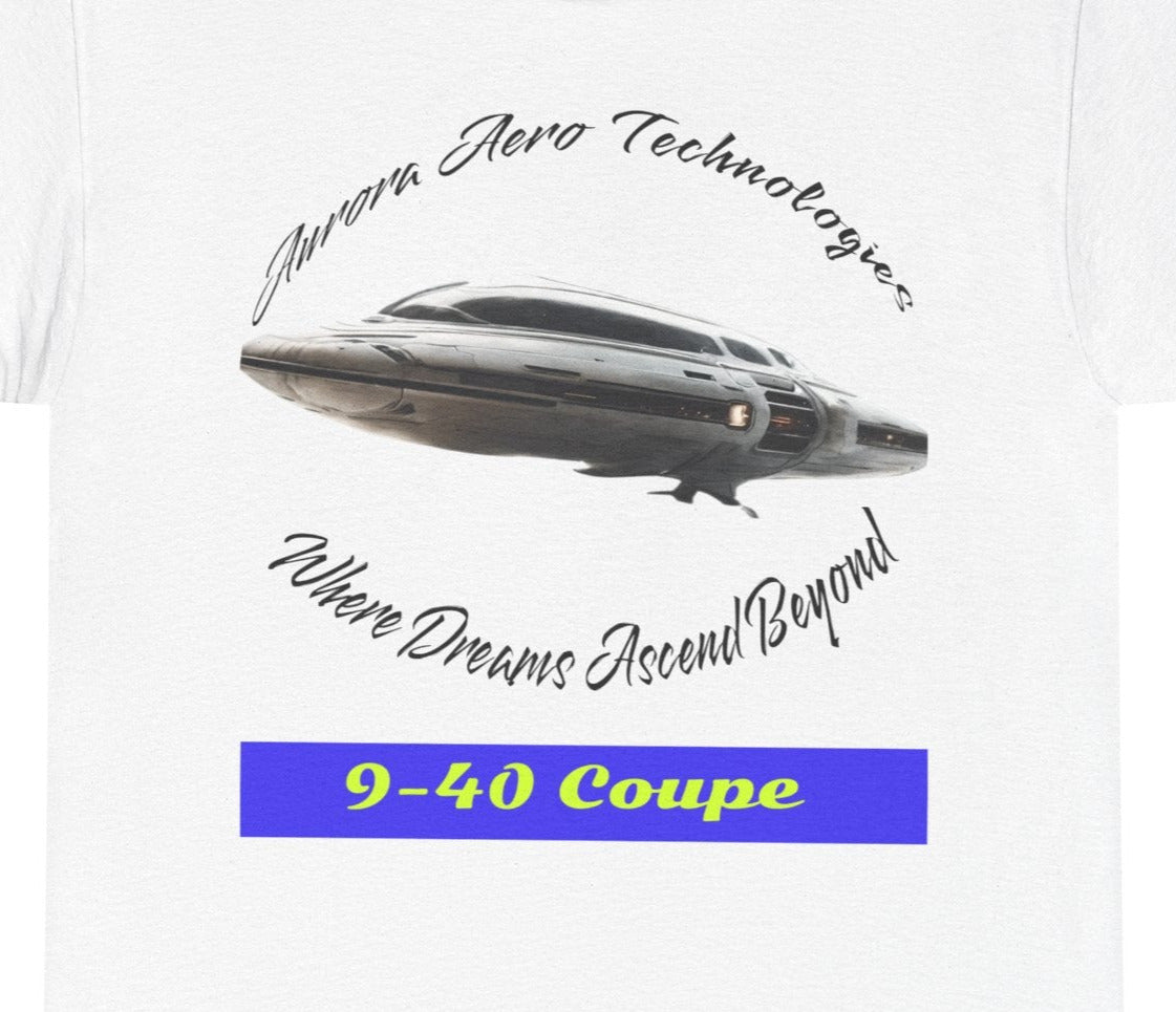 9-40 Coupe, Alien Sports Spaceship T-Shirt, Alien Shirt, the Daily Spaceship - 2 COLORS -