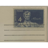 Thumbnail for Vintage 1961 📣 Civil War Centennial Series Lincoln Embossed Stamped Envelope