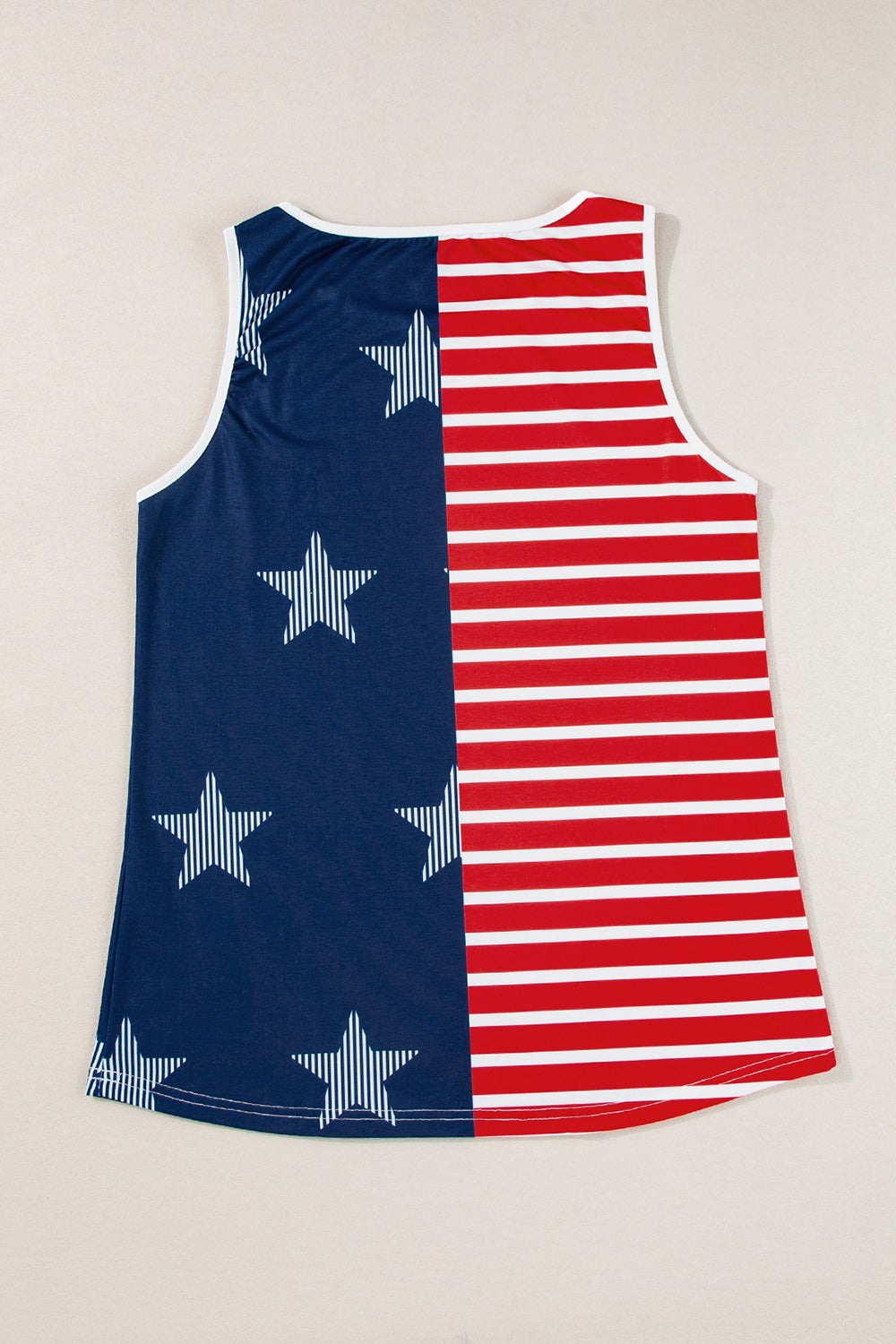 US Flag Round Neck Tank - T - 1 COLOR -