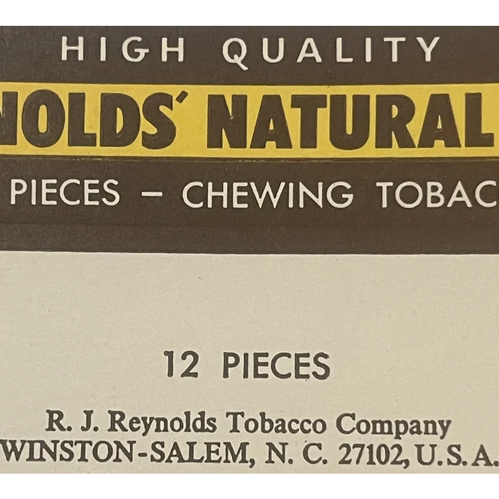 Rare Vintage 1970s Reynolds Natural Leaf 🍃 Tobacco Box, Winston - Salem, NC