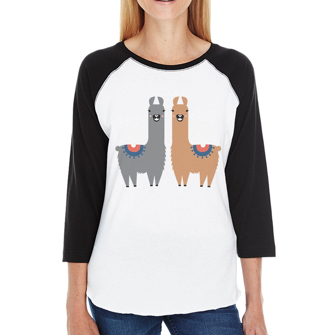 Llamas Womens Baseball Tee - 1 COLOR -