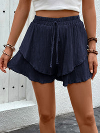 Thumbnail for Tied Layered High Waist Shorts - T - 5 COLORS -