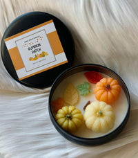 Thumbnail for Pumpkin Patch Soy Wax Candle• Seasonal Gift •Home Decor - each assortment comes in decorative tin - 4 FRAGRENCES -