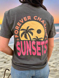 Thumbnail for ASK - Forever Chasing Sunsets Tee - Front & Back - 1 COLOR -