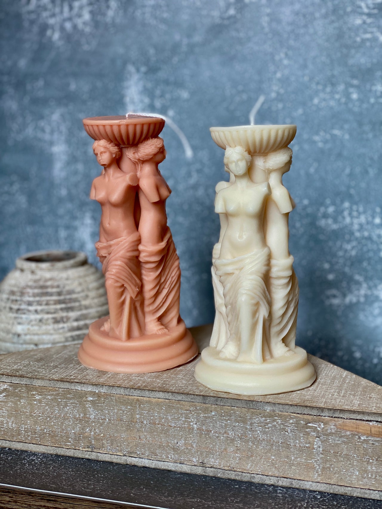 Goddess Trio Sculpture Candle - 3 STYLES - 3 COLORS -