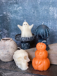 Thumbnail for Cute Ghost Handmade Soy Wax Candle - 3 COLORS - 3 FRAGRENCES -